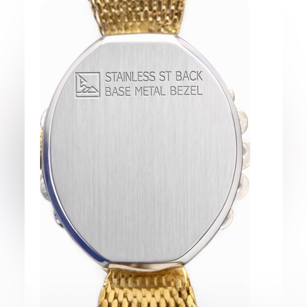 Deauville Gold-Tone Crystal Ladies Watch - Picture 6 of 10